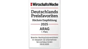 WirtschaftsWoche Auszeichnung Deutschlands Preisfavorit 2025