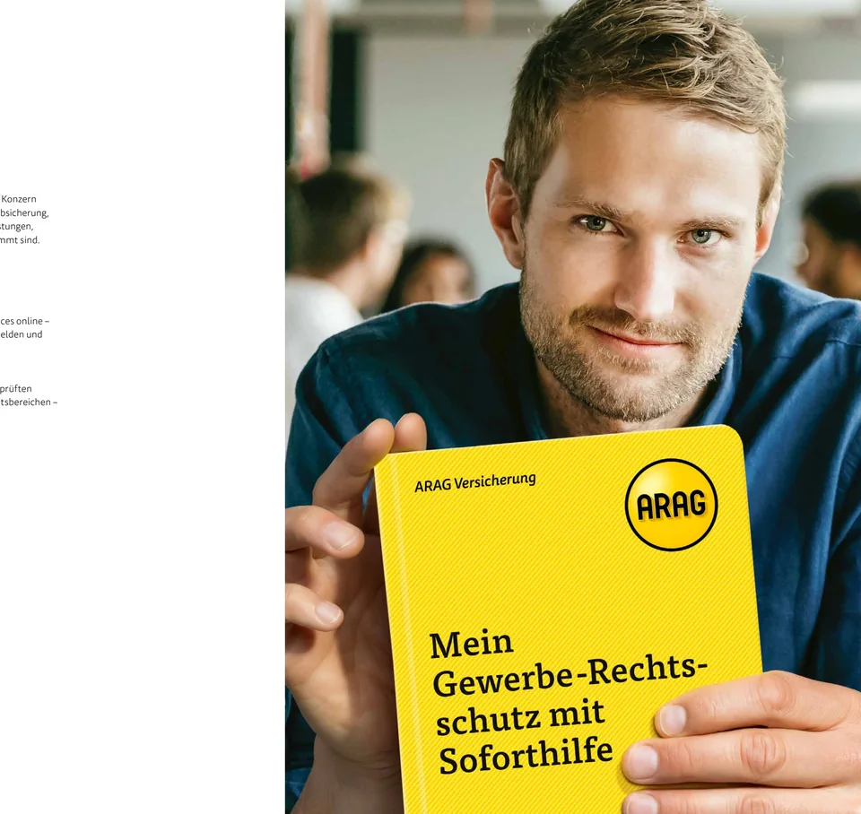 ARAG Broschüre: Mein Gewerbe-Rechtsschutz mit Soforthilfe