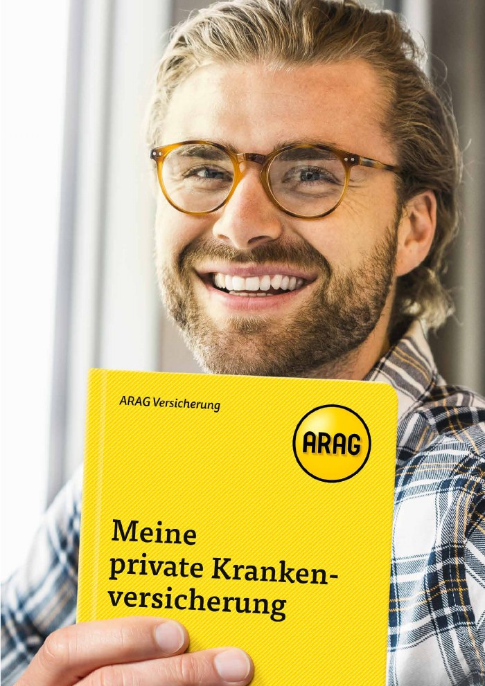 Titelseite der ARAG Broschüre Meine private Krankenversicherung, Stand November 2024